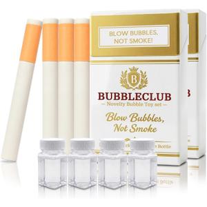 Bubble Blower Set, 2 Pack Inspired Novelty Bubble Wands with Refillable Bottles, Portable Stress Relief Toy for Adults, Desk, Party, Festival & Outdoor Fun