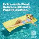 Sloosh 3 Pack Inflatable Pool Mat Swimming Pool Mattress Float Lounge with Headrest, Pool Float Air Mat for Adults 64x32 inch, Medium