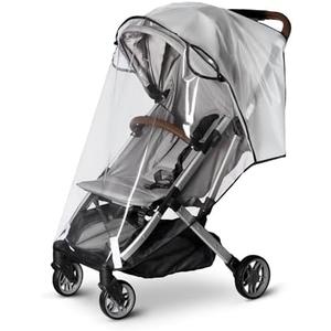 Bemece Stroller Rain Cover, Universal Stroller - Waterproof Windproof Travel Weather Shield Thick & Durable Protect from Dust and Snow with Breathable Ventilation Mesh Clear Visibility