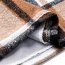 SANGTREE Women's High Waist Skirt Bodycon Pencil Wool Mini Skirts (L)