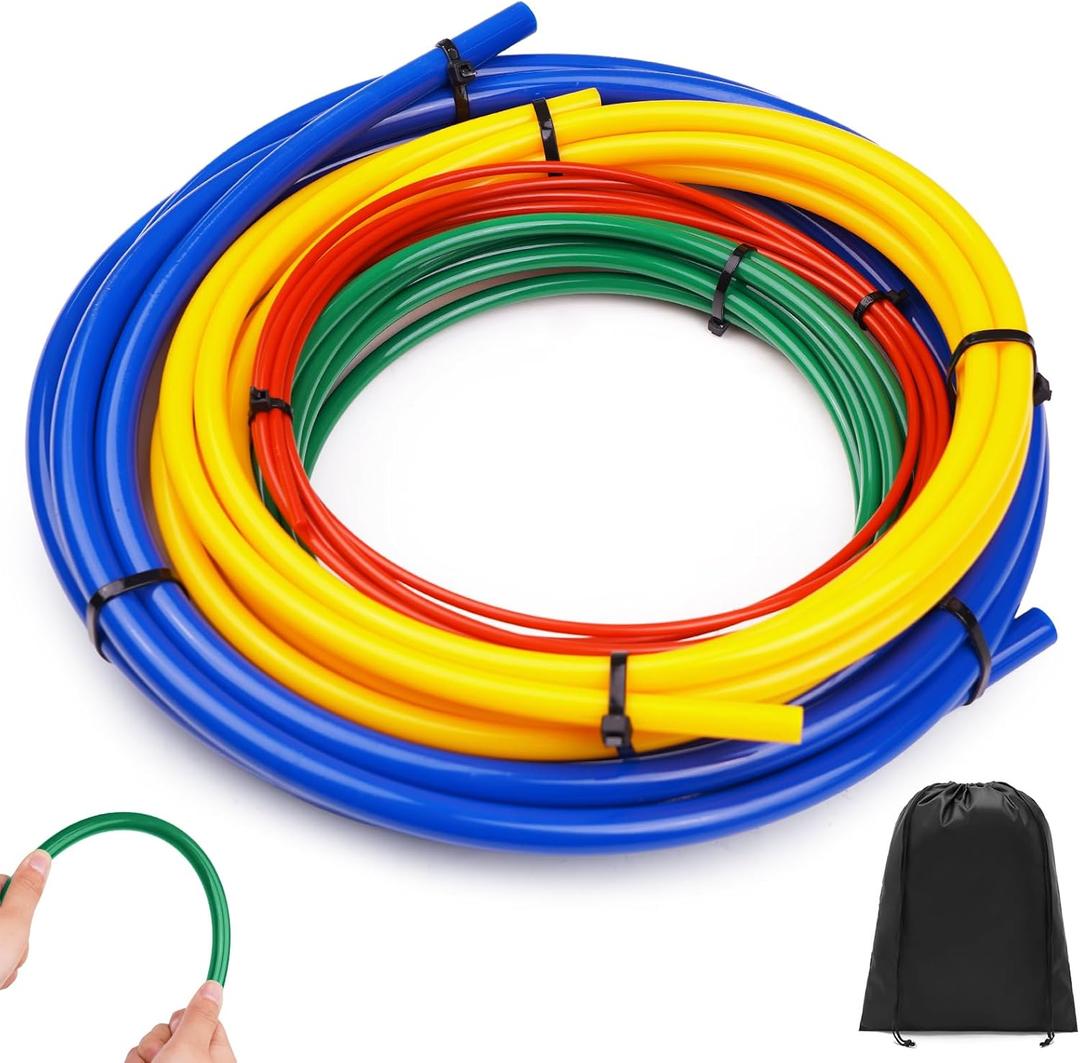 4M Conditioning Copper Tubing Pipe Extension, 1/4" 1/2" 3/8" 5/8" Built-in Copper Tube Bending Strip Air Conditioning Pipe Bender Kit (4pcs)