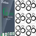 Ferilinso 6 Pack Camera Lens Protector for iPhone 16 Pro Max/iPhone 16 Pro [Phone Case Friendly], Accessories Camera Screen Protector Tempered Glass