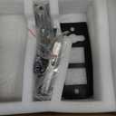 New Mechanical Keyless Keypad Entry Door Hanle Lock with Key,No Electronic,Single-Side Push Button Combination Code Door Lever Set,Interior Hold-Opening,for Front Gate, Outdoor (Matte Black)