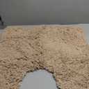 Toilet Mat 22x24 Beige - Non Slip Fluffy U-Shaped Contour Rug, Ultra-Soft Plush Toilet Floor Mat, Absorbent & Machine Washable