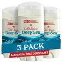 Old Spice Aluminum Free Deodorant for Men, 24/7 Lasting Freshness & Long Lasting Scent, 24/7 Sweat & Odor Protection, Deep Sea with Ocean Waves & Kelp Scent, 3.0 oz (Pack of 3)
