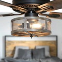 RIVER OF GOODS 52" W LED Indoor Oil Rubbed Bronze ​WiFi Smart Ceiling Fan Compatible ​with Amazon Alexa and Google Home