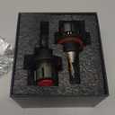 SEALIGHT H13 LED Bulbs, 36000LM Super Bright 9008 Driving Lights, 6000K Daylight with Cooling Fan, H13/9008 Car Bulb 5 Min Plug-N-Play, Pack of 2