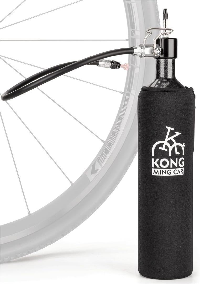 Tubeless Tire Inflator 1.1L- Tubeless Bike Pump Max160 Psi - Tubeless Booster Compatible with Presta Valves for Road, Mountain E-Bike