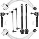 Front Suspension Lower Control Arms Kit Fit for Chevrolet Malibu 2005-2012, Fit for Saturn Aura 2007-2009, Fit for Pontiac G6 2005-2010, with Ball Joints -8 pcs
