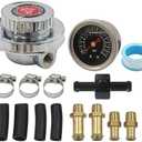 LVOUP Manual Adjustable 1-5 PSI Fuel Pressure Regulator Carburetor Carb Fuel Pump Kit with 0-15 PSI Pressure Gauge and Fuel Block