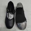 Theatricals Girls Slide Buckle Tap Shoes (13 Big Kid, Black)