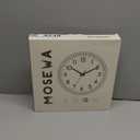 Mosewa Wall Clock 12 Inch, Battery Operated Non-Ticking Analog Clock Decorative for Kitchen, Bedroom, Office, Home(Gold)