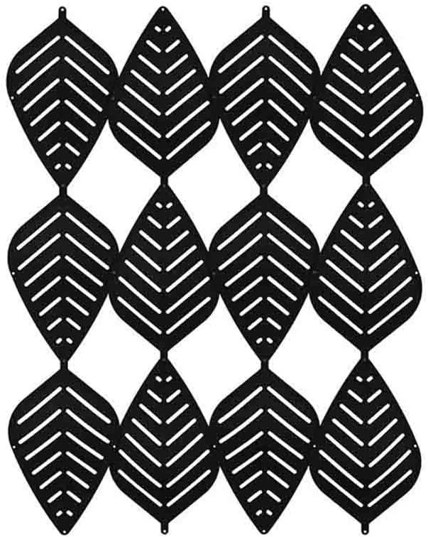 GZHERVICES Hanging Room Divider-12Pcs Felt Surface High Density Polyester Fiber Board Cut Room Home Office Decoration Screen Partition for Living Room Kitchen Bedroom Restaurant Decorative(Black)