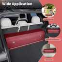 Car Trunk Organizer for Honda CR-V 2017-2022, Collapsible Sturdy Trunk Storage Container with Lid and Handle Large Leather Car Trunk Storage (Red,39.7 x 11.4 x 12.2in)
