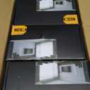 NCSEN 6-Pack Matte Black Door Knobs,Interior Door Knob with Lock,Coastal Style Door knob for Privacy and Bedroom (Bath or Privacy)