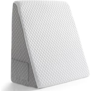 Premium Bed Wedge Pillow - Ergonomic Support for Sleeping, Post-Surgery, Acid Reflux Relief, and More - CertiPUR-US Certified Memory Foam - Removable Cover Included, Triangle, 24" x 22" x 7.5"