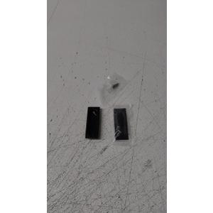 QCAA Solid Brass Rectangular Flush Pull, 3x1-1/8x3/8", Matte Black, 2 Pack