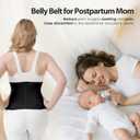 Trendyline Postpartum Belly Band for Women: Abdominal Binder for C Section Recovery Post Surgery Compression Reduce Swelling Diastasis Recti Repair - Lightweight Adjustable After Birth Belly Wrap