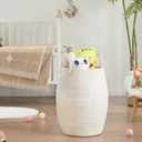 Fiona's magic Cotton Rope Laundry Hamper Basket, 65L Woven Large Laundry Basket, Tall Dirty Clothes Hamper for Storage Blankets, Toys in Bedroom, Living Room Organizing-Collapsible-Beige