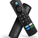 Replacement Firestick Remote Control Compatible with Fire-Smart TV Series Stick, Stick 4K/4K Max/HD/Lite, 3rd Gen Smart TV & Cube(2nd Gen/1st Gen/3rd Gen), TVs Stick(2nd Gen/3rd Gen) with Voice Search (Black)