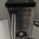 Aeitto Nugget Ice Maker Countertop, 55lbs/Day, Large Capacity Chewable Ice Maker, Rapid Ice Release in 5 Mins, Self-Cleaning with Stainless Steel Housing Ice Machine for Home Office and Party, Silver