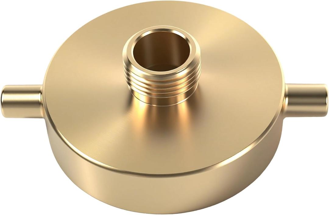 2-1/2" NST (NH) Female x 3/4" GHT Male Brass Fire Hydrant Adapter with Pin Lug Fire Equipment Brass Hydrant to Garden Hose Adapter