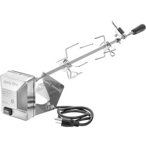 onlyfire Stainless Steel BBQ Rotisserie Kit for Weber Genesis 310/330(Year Under 2016), Spirit 310/330 Series Gas Grills - 3/8" Square Spit Rod