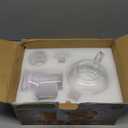 2-IN-1 Glass Tea Sets for Adults - Includes Glass Teapot and Mug with Infuser, Warmer Base, 4 Double Wall Glass Tea Cup - for Both Personal and Gathering Tea Time, Gifts for Tea Lovers