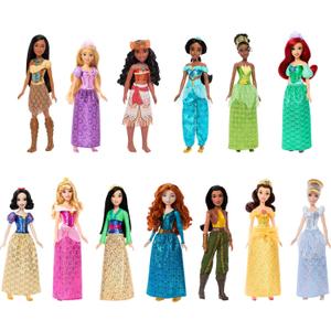 Mattel Disney Princess Ultimate Princess Collection with 13 Fashion Dolls in Sparkling Clothing & Accessories, Poseable, Inspired by Movies