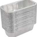 Waytiffer Loaf Pans [50 Pack] 2Lb Heavy Duty Disposable Aluminum Foil Premium Bread Tins Standard Size - 8.5" X 4.5" X 2.5" Perfect for Homemade Cakes & Breads