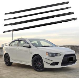 Weatherstrip Door Belt Set Fit for Mitsubishi Lancer 2008-2017, Replace 5727A005 5727A006 5757A017 5757A018