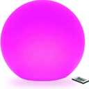 Censinda LED Glowing Ball Light, 12-Inch Cordless 16 Color Changing and 4 Light Modes Kids Night Light, Rechargeable & Dimmable Mood Lamp with Remote Control, Perfect for Home Patio Yard Accent Decor