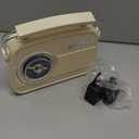 ByronStatics Portable Radio AM FM, Vintage Retro Radio with Built in Speakers, Best Reception and Longest Lasting, Power Plug or 1.5V AA Battery - Cream