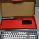 Wireless Keyboard and Mouse Combo with Phone Tablet Holder, Rechargeable Dual-Mode (Bluetooth 5.0 and 3.0 +2.4G) Multi-Device Silent Mouse for Windows, iPad, Tablet, MacOS,iOS,Android (White+Grey)