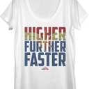 Marvel Higher Faster Fill Women's Short Sleeve Tee Shirt, Large