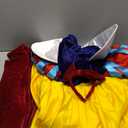 Snow Princess White Costume Women Puff Sleeves Fairytale Dress with Cape Halloween Role Cosplay Outfits for Adult (Medium, Classic Style)