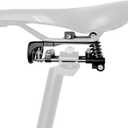 Ultra-Light Air Seat 25 Bicycle Accessories Suspension seat Post Bicycle Suspension seat for Comfort Men Suspension Comfortable seat ebike seat Post (Small, Black)