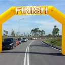 20Ft Inflatable Arch Inflatable Start Finish Line Arch with Blower,Outdoor Inflatable Archway for Party,5K Race,Advertising Commerce,School Sport Yellow