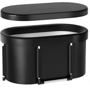 126 Gal Large Oval Ice Bath Tub for Athletes XL Portable Cold Plunge Tub with Cover Multiple Layered Outdoor Recovery Tub, Capacity for Cold Water Therapy Ice Baths at Home Outdoor Gym 126 Gal Large Oval Ice Bath Tub for Athletes XL Portable Cold Plunge Tub with Cover Multiple Layered Outdoor Recovery Tub, Capacity for Cold Water Therapy Ice Baths at Home Outdoor Gym