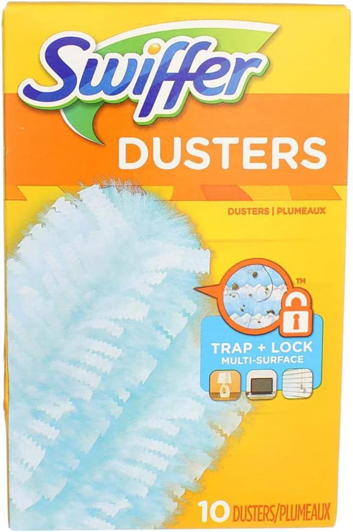 Swiffer Refill Dusters, Cloth, White, 10/Box, 6 Boxes/Carton