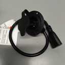 Shore Power Inlet Plug 15 Amp 125V AC Port Plug with Waterproof Cover, RV Electrical Outlet Receptacle Box with 18" Outdoor Extension Cord, Nema 5-15 RV Shore Power Inlet for Cargo Trailer