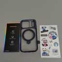 CASEKOO Deep Blue for iPhone 17 Pro Case with Ultra Magnetic Stand, Fit for MagSafe, 16FT Military Grade Protection, Kickstand for Viewing & Work, Clear Back, Blue