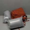 Favoyard Outdoor Chair Cushions 17"x16"x2" Set of 4 Waterproof Seat Cushion for Patio Furniture with 3-Year Fade Resistant Removable Cover Attach Straps Hidden Zipper Round Corner for Yard Garden (Navy Blue)