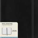 Moleskine Classic 12 Month 2026 Monthly Planner, Soft Cover, Large (5" x 8.25"), Black, 128 pages