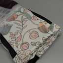 jinchan Nursery Curtains 95% Blackout Pink 84 Inch Long Floral Curtains for Girls Room, Farmhouse Drapes for Living Room Bedroom Darkening Window Treatment Grommet Top Set of 2 Panels