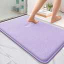OLANLY Thick Memory Foam Bath Mat Rug 36x24, Extra Soft Absorbent Bathroom Rug, Quick Dry Bath Mats, Non-Slip, Machine Washable Carpet for Bathroom, Tub and Shower, Home Decor Accessories, Lavender