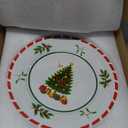 Lallisa 3 Tier Christmas Cake Stand 10", 9" and 7" Ceramic Xmas Tree Tiered Cupcake Display Holder Tower for Serving Food Cake Desserts Treats Holiday Party Decoration