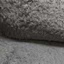 Chicrug Soft Area Rugs for Bedroom Living Room Plush Fluffy Rug 2x4 Feet, Shag Furry Area Rug Carpet Non Shedding for Nursery Children Kids Girls Room Home Decorative, Grey