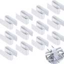 12 Pcs Connecting S Hook for Wire Shelf System, Wire Shelf S Pegboard Hooks for Racks Shelves Warehouses Shopping Malls Garden Places Shelving Accessories Tool (White)