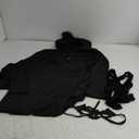 Zhanmai 3 Pieces Halloween Bat Costume Women Set Cosplay Black Bat Mask, Spider Printed Stocking for Adult Vampire Party (X-Large)